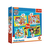 Trefl 4-in-1 Paw Patrol & Friends Puzzle - 12-24 Pcs | 34346